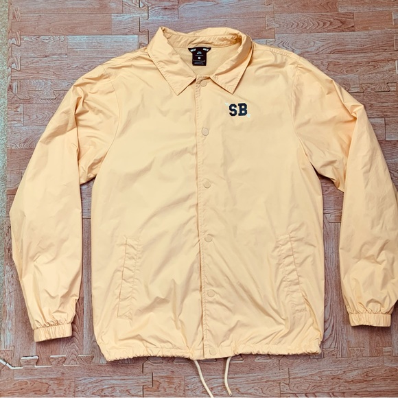 Nike SB Shield Coaches Jacket Mens Small Skateboarding Logo